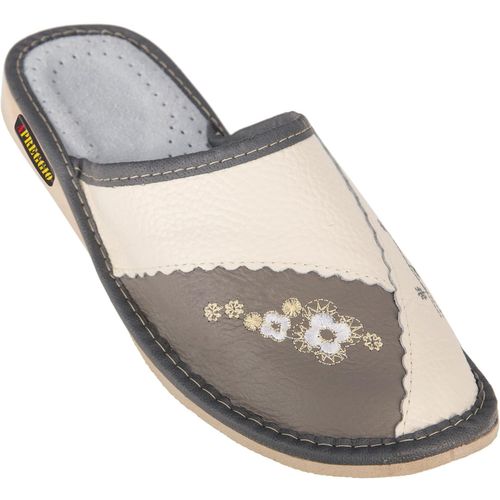 Kalanka-Chaussons Femme Cuir \U2013 Pratique Pantoufles Femme - Chaussons Cuir Adulte - Fabriqué À La Main Pantoufles Femme - 36-41 Eu