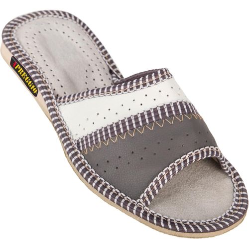 Kalanka-Chaussons Femme Cuir \U2013 Pratique Pantoufles Femme Ouvertes - Fabriqué À La Main Pantoufles Femme - Chaussons Cuir Adulte