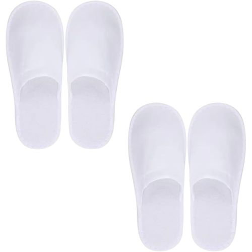 Kalanka-2 Paires Pantoufles Hotel, Chausson Hotel, Chaussons Invités, Chaussons En Tissu Non Tissé,Spa Slippers, Chaussons Invités Pour Hommes Et Femmes, Pour Hôtels Et Spa, Voyage, Taille Universell