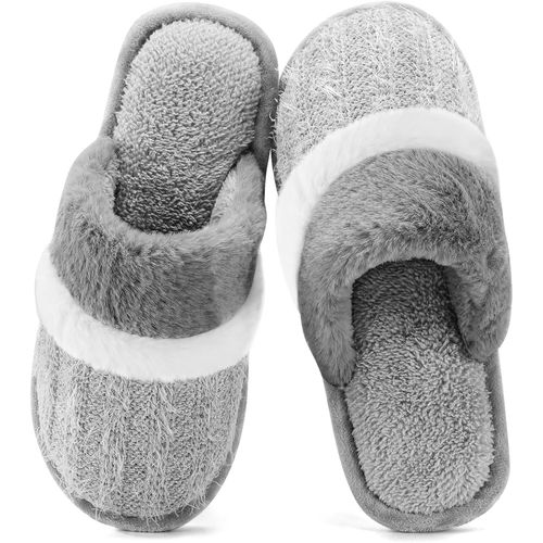 Kalanka-Pantoufles Confortables Pour Femmes, Chaussures D'intérieur Et D'extérieur Pelucheuses Avec Semelle Antidérapante En Mousse À Mémoire De Forme, Cadeaux Pour Femmes, Maman, Petite Amie, Dames