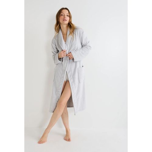 Peignoir Long Uni En Polaire