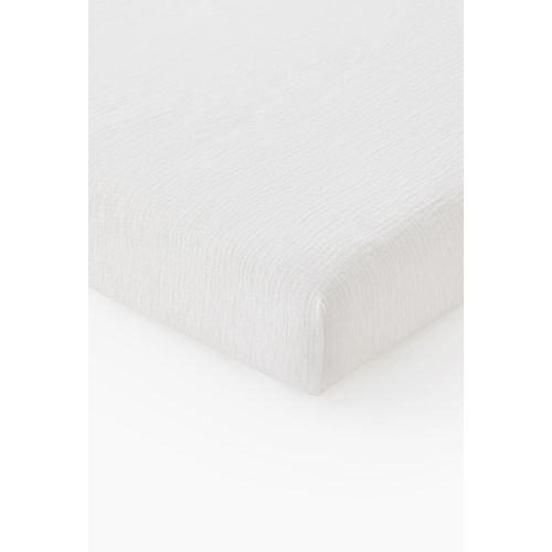 Drap Housse Uni, Gaze De Coton, 100% Coton Bio Gots
