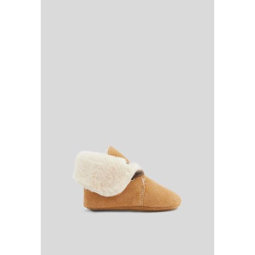 Chaussons Fourrés En Cuir