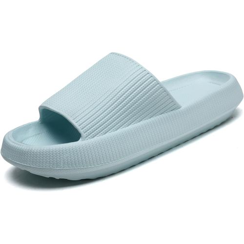 Kalanka-Pantoufles Claquettes Femmes Hommes Summer Chaussons,Massage De Douche Salle De Bain Non Glissée Séchage Rapide Orteil Ouvert Super Doux Confortable Pantoufles