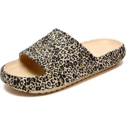 Kalanka-Pantoufles Claquettes Femmes Hommes Summer Chaussons,Massage De Douche Salle De Bain Non Glissée Séchage Rapide Orteil Ouvert Super Doux Confortable Pantoufles