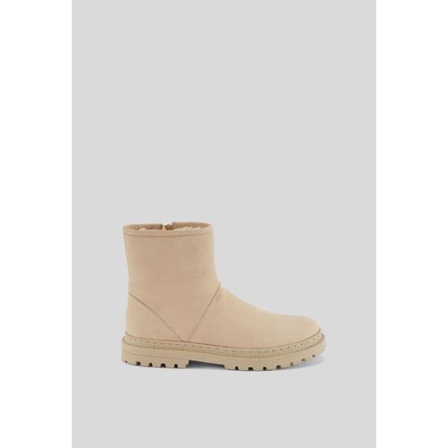 Bottines Fourrées En Cuir