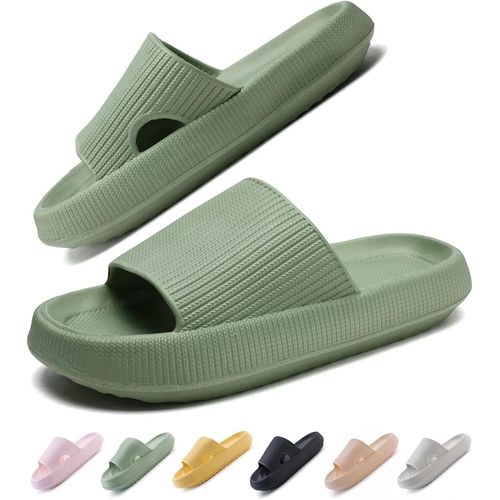 Kalanka-Nuage Chaussons Femme Homme Claquettes Confortables Pantoufle Cozyslides Semelle Épaisse Cloud Slippers Unisex Taille Eu 36-47