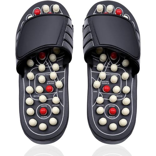 Kalanka-Massage Sandales, Pantoufles D'acupuncture De Massage, Tai Chi De Massage Chaussures De Massage Pantoufle D'acupression Pour Soulager La Fasciite Plantaire, La Fatigue Et L'inconfort Des Pied