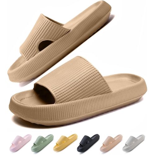 Kalanka-Nuage Chaussons Femme Homme Claquettes Confortables Pantoufle Cozyslides Semelle Épaisse Cloud Slippers Unisex Taille Eu 36-47