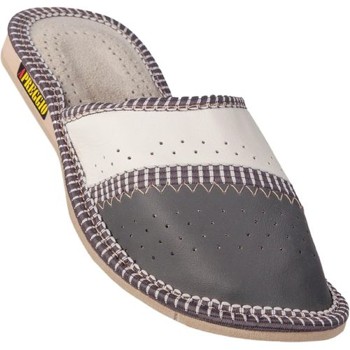 Kalanka-Chaussons Femme Cuir - Fabriqué À La Main Pantoufles Femme ¿ Pratique Chaussons Cuir Adulte - Solide Chaussures Femme