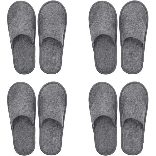 Kalanka-Pantoufle Maison,Chausson Hotel,Chausson Invites,Slippers Hotel, 4 Paires Chaussons De Spa Chausson Unisexes Pour Voyage Mariage Fête De Mariage