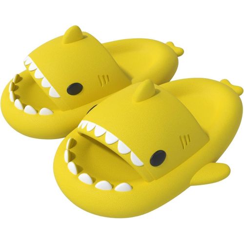 Kalanka-Claquettes De Requin Homme Femme Chaussons De Piscine Et Plage Shark Slides Été Antidérapante Confort Sandales Pantoufles
