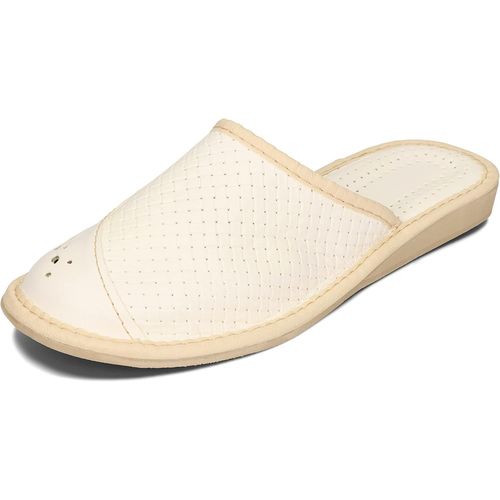 Kalanka-Chaussons Femme Pantoufles Cuir Mules Chaussures Maison Éco Blanc Noir Beige Rouge Marron 36 37 38 39 40 41 Eu