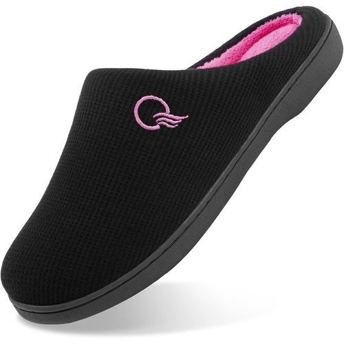 Kalanka-Unisex Pantoufles Femme Homme Chaussons Maison Mousse À Mémoire Deux Tons Chaude Antidérapant,36-47