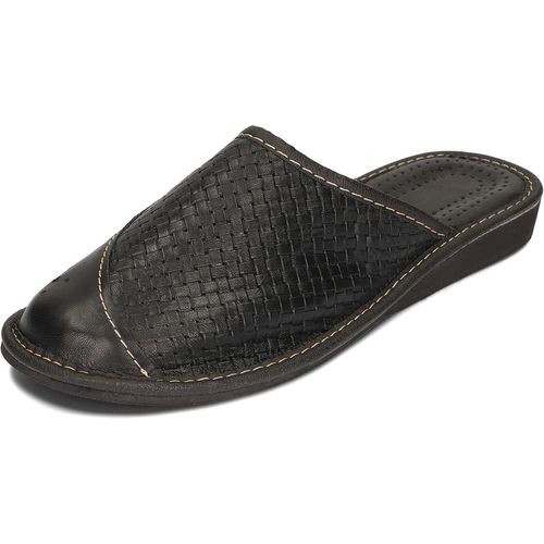 Kalanka-Chaussons Femme Pantoufles Cuir Mules Chaussures Maison Éco Blanc Noir Beige Rouge Marron 36 37 38 39 40 41 Eu