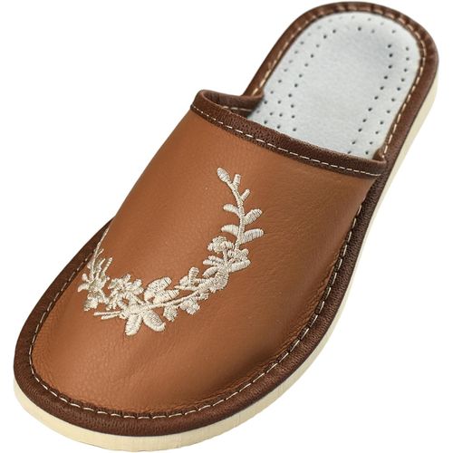 Kalanka-Chaussons Femme Cuir - Pratique Chaussons Cuir Adulte - Fabriqué À La Main Pantoufles Femme Confort \U2013 Pantoufles Femme \U2013 Chaussures Femme