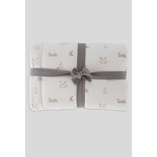 Couverture Bébé Imprimée En Coton Bio