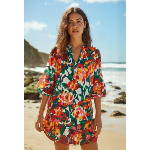 Tunique De Plage Imprimée En Coton Bio Gots