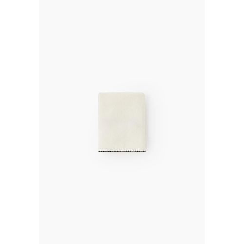 Serviette De Bain À Finition Croquet, En Coton Bio Gots