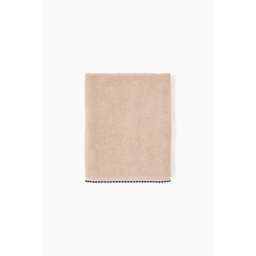 Serviette De Bain À Finition Croquet, En Coton Bio Gots