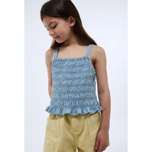 Top Smocké En Jean