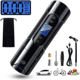 Pompe À Air Électrique Pour Pneus De Voiture - Compresseur Électrique Avec Batterie 12 V - Écran Lcd Rechargeable Avec Port Usb