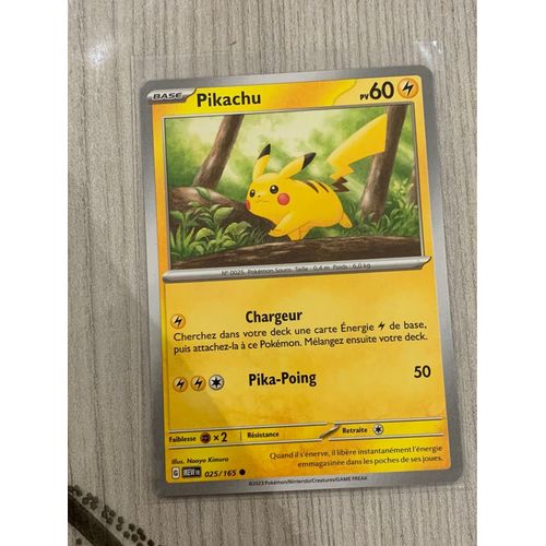 Carte Pokémon Pikachu 025/165- Ev 3,5 New 151