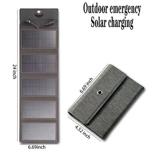 2000w Puissant Portable Pliable Panneau Solaire Flexible 5v Usb A C Chargeur De Batterie De Téléphone Portable Dc 12v Plaque Pour Centrale Électrique-Charge D'urgence.
