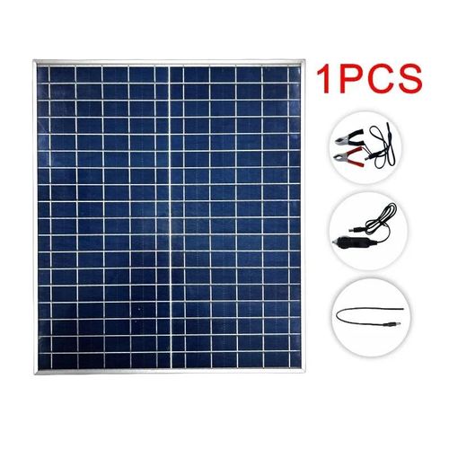 Kit De Panneaux Solaires Portables Pour Camping En Plein Air, Chargeur De Batterie Solaire, Port Usb, Montres Mobiles, Contrôleur 100a, 12v, 500w, 1000w-1pc