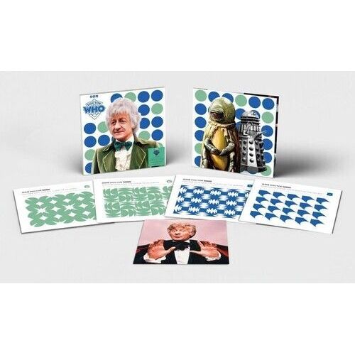 Doctor Who - Jon Pertwee Collection - 4lp Boxset On 140-Gram Green & Blue Colored Vinyl [Vinyl Lp] Oversize Item Spilt, Blue, Colored Vinyl, Green, 140 Gram Vinyl, Boxed Set, Uk - Import