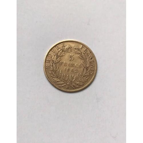 5 Francs Or - Napoléon Iii - Tête Laurée - 1862