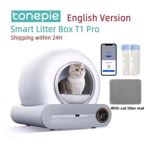 Bac À Litière Pour Chat Automatique Intelligente Autonettoyante Connecté
