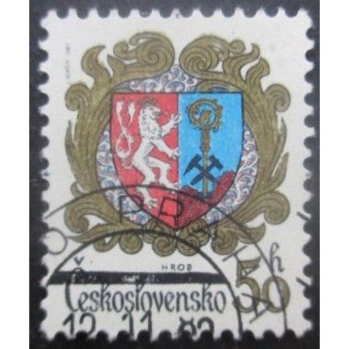 Tchecoslovaquie N°2475 Armoirie De Hrob Oblitéré