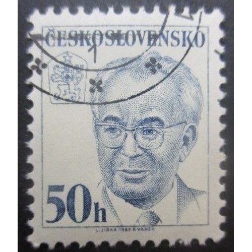 Tchecoslovaquie N°2518 Président Husak Oblitéré