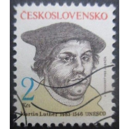 Tchecoslovaquie N°2521 Martin Luther Oblitéré
