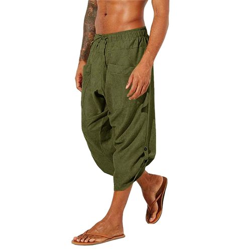 Pantalon Ample Décontracté Pour Hommes Xxxl Vert