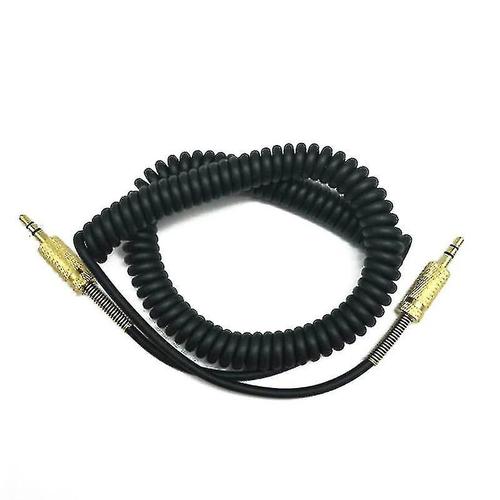 Câble Audio Aux de remplacement de 3.5mm, cordon enroulé Compatible avec haut-parleur Marshall Woburn Kilburn Ii, prise mâle à mâle