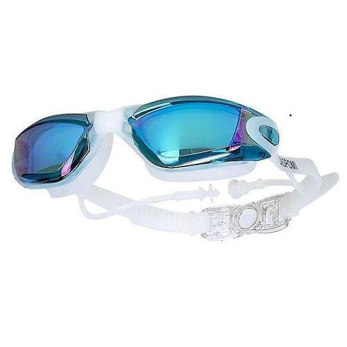 Lunettes De Natation Lunettes De Natation En Silicone Blanc Et Bleu