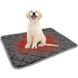 Tapis Chauffant Pour Chien Lavable Et Antidérapant (Gris, L)