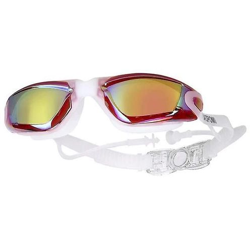 Lunettes De Natation Lunettes De Natation En Silicone Blanc Et Rouge