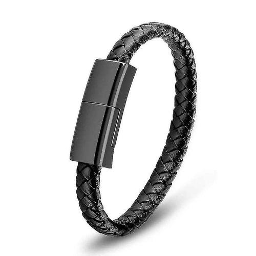 Charge rapide cable Usb Bracelet chargeur cable de donn¿¿es Portable type C Usb C Micro Usb nouveau Bracelet en cuir Portable
