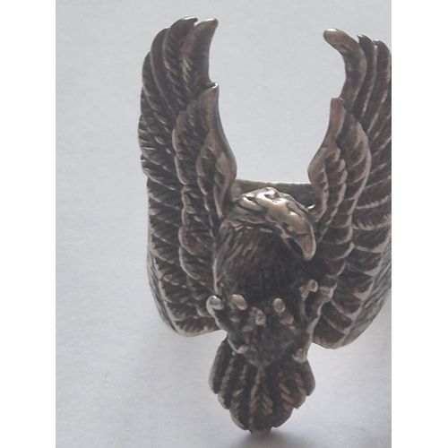 Bague De Rock En Métal Argenté