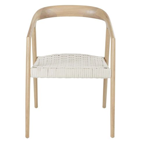 Chaise En Frêne Et Assise En Corde Beige