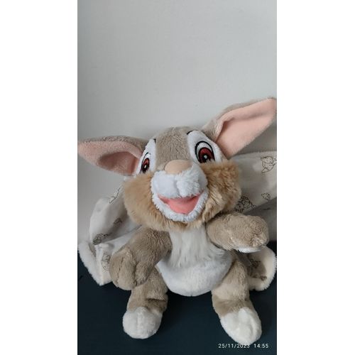 Doudou Peluche Lapin Pan Pan Et Sa Couverture Disney Nicotoy