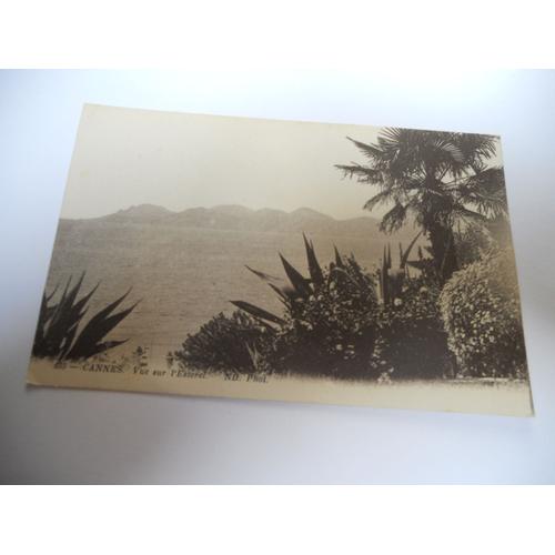 Dep 06 Alpes Maritimes Carte Ancienne En Noir Et Blanc De 1916 Cannes Vue Sur L'esterel Edit N D N°605 Tbe