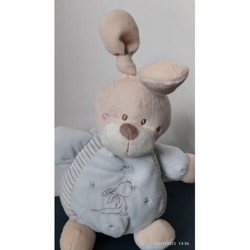 Simba Toys Doudou Lapin Bleu Musical Etoile Lapin Brode