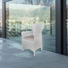 Chaise D'extérieur Blanc 59x57 Cm