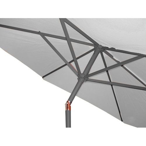 Parasol À Manivelle En Aluminium Et Toile