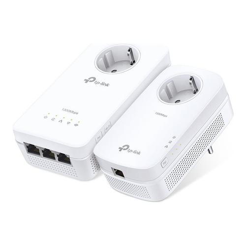 TP-Link TL-WPA8630P V2.1 - Kit d'adaptation pour courant porteur - commutateur 3 ports - GigE, HomePlug AV (HPAV) 2.0, IEEE 1901 - Wi-Fi 5 - Bi-bande - Branchement mural