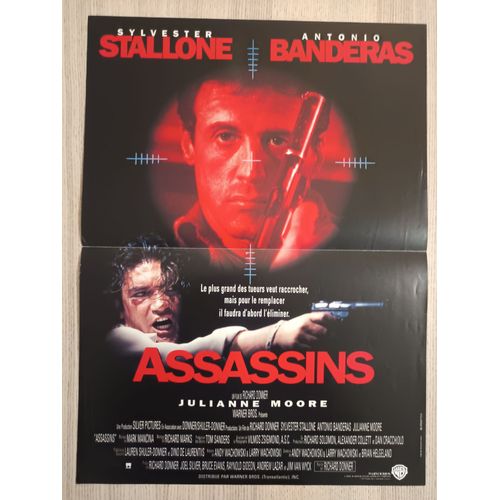 Assassins - Affiche De Cinéma Originale - État Excellent, Jamais Affichée. Format 40x54 Cm - Film De Richard Donner, Avec Sylvester Stallone, Antonio Banderas, Julianne Moore - Poster - 1995